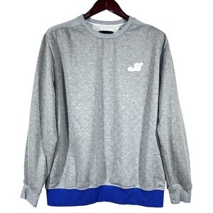 Slowbucks Crewneck Sweatshirt Mens XL Gray Terry Embossed Stars Snail Viral Wear